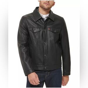 Levi's Men's Black Leather Jacket